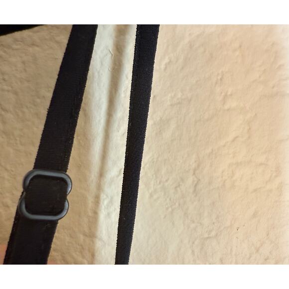 Lingerie Cacique Babydoll Slip Dress Women Medium Black Velvet Burnout VTG Sheer - Picture 9 of 10